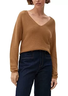 s.Oliver Damski sweter z delikatnej dzianiny, brązowy, 36 - Swetry damskie - miniaturka - grafika 1
