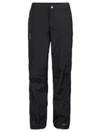 Spodnie sportowe damskie - Spodnie przeciwdeszczowe damskie Vaude Yaras Rain Zip III - czarne - miniaturka - grafika 1