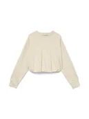 Bluzy damskie - Vero Moda Bluza w kolorze beżowym - miniaturka - grafika 1