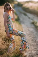 Legginsy - Legginsy dzwony Yogi Bells - Sunny Summer - miniaturka - grafika 1