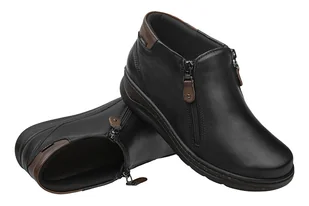 Botki AXEL Comfort 1782 Czarne H na 2-zamki Kosela Medic 9782 - Botki damskie - miniaturka - grafika 4