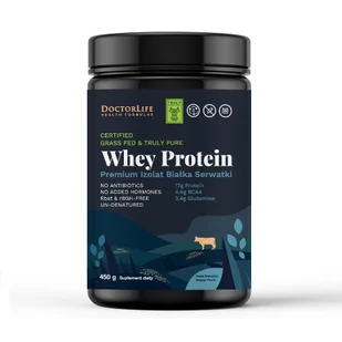 Doctor Life,Whey Protein o smaku neutralnym 450g - Witaminy i minerały - miniaturka - grafika 1