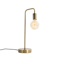 Lampy stojące - QAZQA Nowoczesna lampa stołowa brązowa - Facil - miniaturka - grafika 1