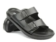 Klapki i japonki męskie - Gumowe klapki męskie z klamrą - Big Star NN274597, czarne - miniaturka - grafika 1