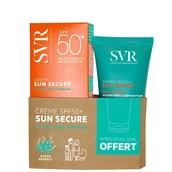 Zestawy kosmetyków damskich - SVR Sun Secure Zestaw Dermokosmetyków, Creme SPF50+ 50ml + Lait Apres Soleil 50ml - miniaturka - grafika 1