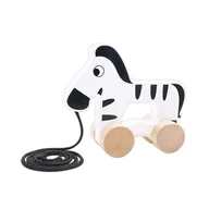 Wyposażenie pokoiku dziecięcego - Tooky Toy tooky Toy drewno-figurka śliczna Zebra do zwleka przeciągnij od 3 lat ok. 15 x 5,3 x 12,7 cm zabawa gwarantowana - miniaturka - grafika 1