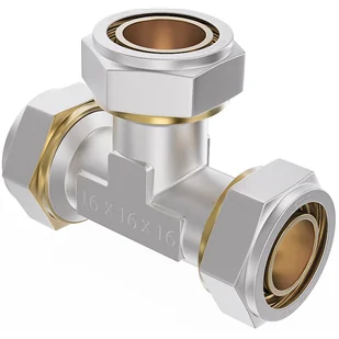 Mexen PEX-S trójnik skręcany PEX 20 x 20 x 20 - W97230-202020-00 - Łączniki, trójniki, kształtki - miniaturka - grafika 1