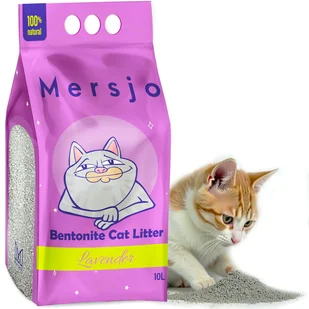 Żwirek bentonitowy dla kota lawenda LAVENDER 10l - Żwirek dla kotów - miniaturka - grafika 1