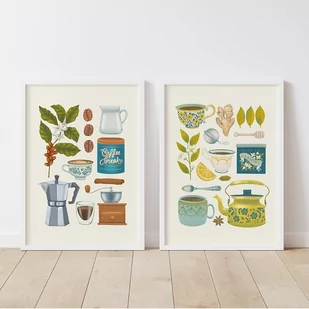 Zestaw plakatów Herbata i Kawa 30x40 cm - Plakaty - miniaturka - grafika 1