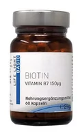 Witaminy i minerały - Life Light BIOTIN 150mcg 60 KAPSUŁEK BIOTYNA WITAMINA B7 WITAMINA H 547 LLF - miniaturka - grafika 1