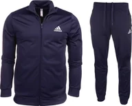 Dresy męskie - Adidas Dres męski adidas Track Suit Primegreen Essentials granatowy GK9655 4 - miniaturka - grafika 1