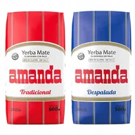 Yerba Mate - Zestaw Yerba Mate Amanda Elaborada Tradicional + Despalada 2x500g 1kg - miniaturka - grafika 1