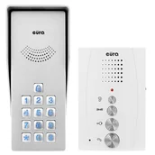 Domofony - Domofon EURA ADP-38A3 ENTRA bialy - miniaturka - grafika 1