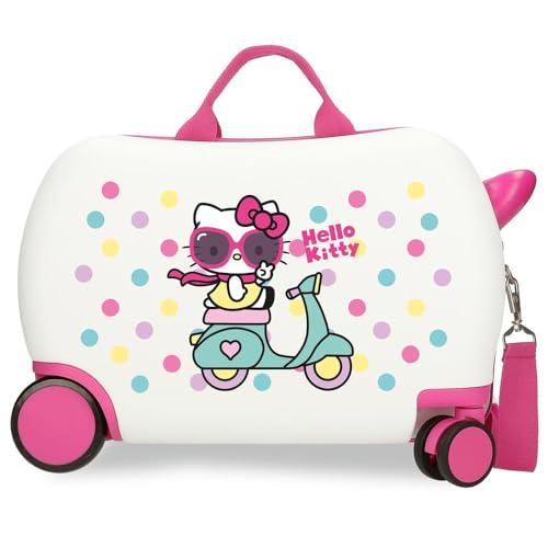 Hello Kitty Girl Gang Walizka Dziecięca Różowa 45x31x20 cm Twardy ABS 24.6L 1.8kg 4 Koła Bagaż Ręczny, Różowy kolor, walizka dziecięca