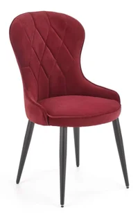 Bordowe krzesło tapicerowane typu ludwik - Monaco - Krzesła Bordowe krzesło tapicerowane typu ludwik - Monaco - Krzesła - miniaturka - grafika 1