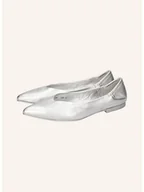 Baleriny - MELVIN & HAMILTON Skórzane baleriny "Alora 1" w kolorze srebrnym - miniaturka - grafika 1