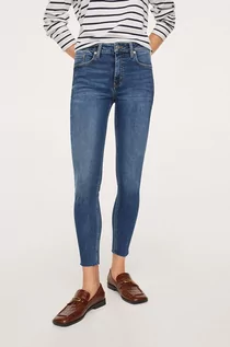 Spodnie damskie - Mango jeansy damskie medium waist - grafika 1