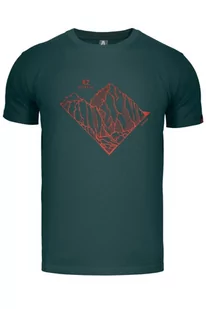 Koszulka męska T-shirt z modalu Alpinus Skilbrum zielony - Koszulki sportowe męskie - miniaturka - grafika 1
