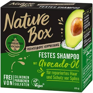 Nature Box NATURE BOX szampon z olejkiem z awokado, 1 opakowanie (1 x 85 g) NBSB2 - Szampony do włosów - miniaturka - grafika 1