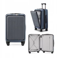 Walizki - Walizka kabinowa NINETYGO Seine 55,9cm szara zamek TSA - miniaturka - grafika 1