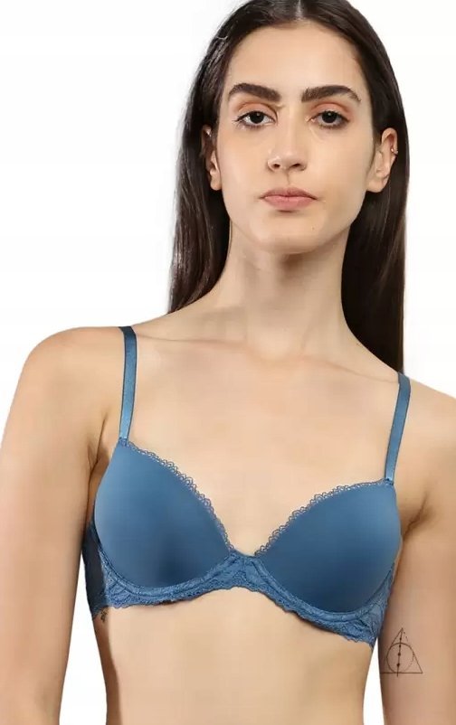 Calvin Klein Biustonosz Damski Niebieski 75c 75c 2_0 Tia
