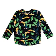 Bluzy dla chłopców - Bluza bez kaptura Czarny Tukan - miniaturka - grafika 1