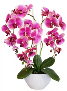 STORCZYK SZTUCZNY KWIATY ORCHIDEA 3P guma jak żywy - Sztuczne kwiaty - miniaturka - grafika 1