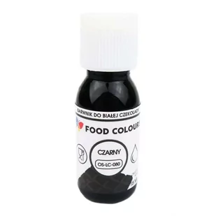 Barwnik Czarny 18 ml w żelu do czekolady, mas tłustych Food Colours - Dodatki do ciast w proszku - miniaturka - grafika 1