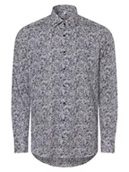 Koszule męskie - Olymp Level Five Koszula męska Mężczyźni Slim Fit Bawełna niebieski wzorzysty, 39 - miniaturka - grafika 1
