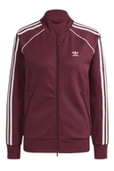 Bluzy damskie - Bluza damska Adidas Tracktop sportowa rozsuwana bordowa-S - miniaturka - grafika 1