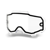 Gogle i okulary motocyklowe - Szybka do Gogli 100% Armega Podwójna - miniaturka - grafika 1