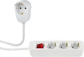 Listwy zasilające - Listwa zasilająca REV REV Multiple Socket Outlet 3+1-fold 5m + switch white 0012395114 WS - miniaturka - grafika 1