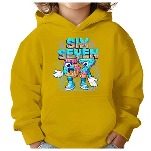 BLUZA DZIECIĘCA Z KAPTUREM 67 SIX SEVEN VIRAL 104 DLA DZIECKA PREZENT - Bluzy dla dziewczynek BLUZA DZIECIĘCA Z KAPTUREM 67 SIX SEVEN VIRAL 104 DLA DZIECKA PREZENT - Bluzy dla dziewczynek - miniaturka - grafika 1