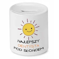 Skarbonki - SKARBONKA DLA DENTYSTY NAJLEPSZY POD SŁOŃCEM z Nadrukiem ze Zdjęciem - miniaturka - grafika 1