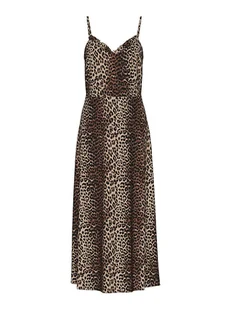 Pieces Sukienka "Nya" w kolorze brązowo-beżowym - Sukienki - miniaturka - grafika 1