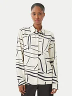 Koszule damskie - Tommy Hilfiger Koszula WW0WW49611 Beżowy jasny Regular Fit - miniaturka - grafika 1