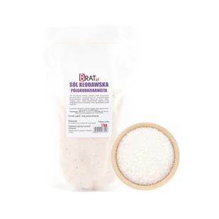 Sól Kłodawska Półgruboziarnista Brat.Pl 1Kg - Sól - miniaturka - grafika 1