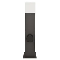 Lampy ogrodowe - Polux Oprawa stojąca New York 44 z gniazdem S44GG 307323 - miniaturka - grafika 1