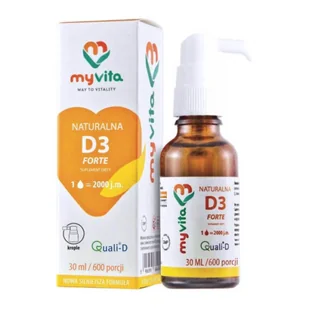 MyVita Witamina D3 4000 iu/30 ml TT001647 - Witaminy i minerały - miniaturka - grafika 1