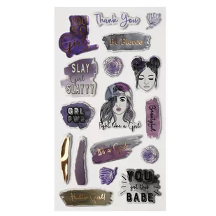 incood. Naklejki Fight like a girl 17 szt. - Artykuły biurowe - miniaturka - grafika 1