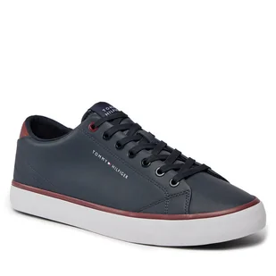 Sneakersy Tommy Hilfiger Th Hi Vulc Core Low Leather FM0FM05041 Desert Sky DW5 - Półbuty męskie - miniaturka - grafika 1