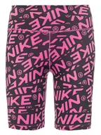 Spodnie sportowe damskie - Nike Szorty sportowe w kolorze różowym - miniaturka - grafika 1