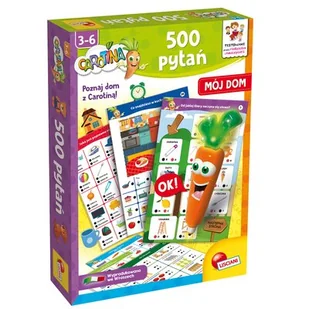 Gra edukacyjna LISCIANI Carotina 500 pytań Mój dom 304-PL106721 - Gry planszowe - miniaturka - grafika 1