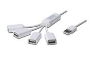 Huby USB - Digitus Hub USB 2.0 4 SlimSpider DA-70216 - miniaturka - grafika 1