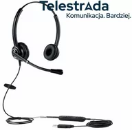 Akcesoria do telefonów stacjonarnych - TELESTRADA Platora Pro-D USB słuchawka z mikrofonem do komputera (złącze USB-A) - miniaturka - grafika 1