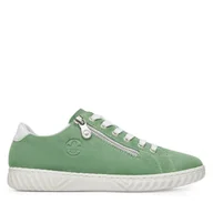 Sneakersy damskie - Sneakersy Rieker N0900-52 Zielony - miniaturka - grafika 1