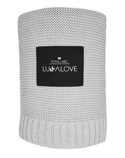Bambusowy kocyk glamour gray, szary 80x100 cm Lullalove - Koce - miniaturka - grafika 1
