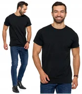 Koszulki męskie - T-SHIRT PREMIUM MĘSKI Koszulka Gładka Bluzka Haft Logo Bawełna MORAJ XXL - miniaturka - grafika 1