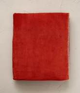 Koce - Sylvie Thiriez Koc polarowy Bien au chaud Terracotta - miniaturka - grafika 1