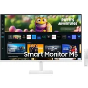 Monitory - Samsung Smart M50C (LS32CM501EUXDU) Biały - miniaturka - grafika 1
